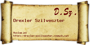 Drexler Szilveszter névjegykártya